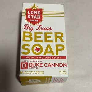 Duke Cannon Lone Star Beer Soap - Yellow and Red